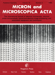 Go to journal home page - Micron and Microscopica Acta